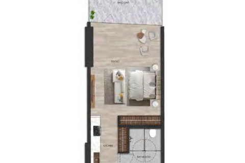 Al Marjan Island, Ras Al Khaimah, UAE의 판매용 아파트 48제곱미터 번호 690103 - 사진 7