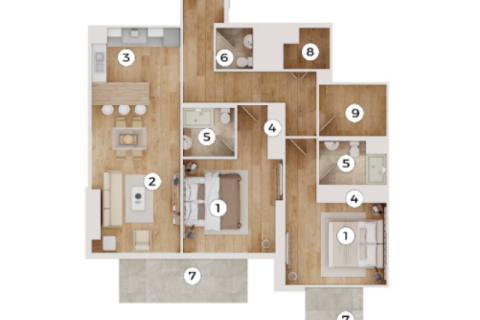 Appartamento in vendita a Jumeirah Village Circle, Dubai, EAU 1 camera da letto, 37 mq. № 732635 - foto 13