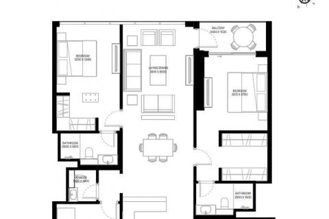 Apartment in WAVES OPULENCE in Mohammed Bin Rashid City, Dubai, UAE 2 bedrooms, 140 sq.m. № 637350 - photo 4