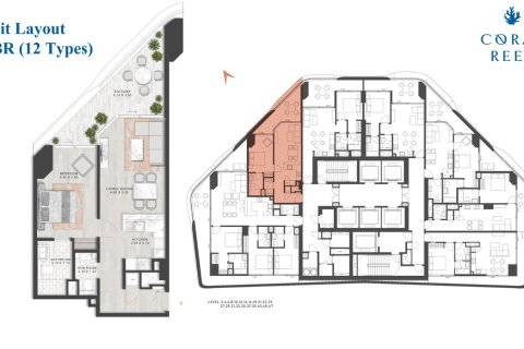 Apartment in CORAL REEF APARTMENTS in Maritime City, Dubai, UAE 1 bedroom, 72 sq.m. № 704898 - photo 9