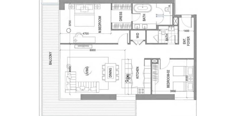Appartement à Al Wasl, Dubai, EAU: 2 chambres, 143.54 m2 № 718372
