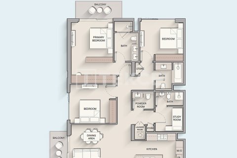 Apartament në City of Arabia, Dubai, Emiratet e Bashkuara Arabe 2 dhoma gjumi, 124 m2. № 702197 - Foto 23