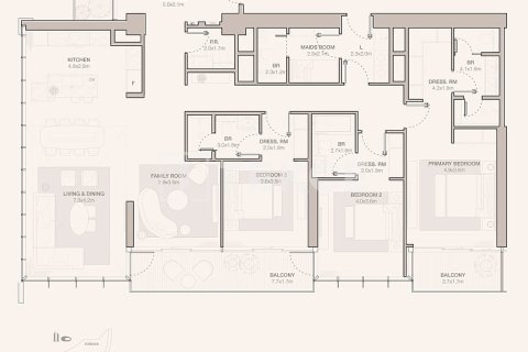 Huoneisto Dubai, Arabiemiraatit 4 makuuhuonetta, 323 m2 № 709482 - kuva 25