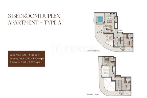 Dupleks në Jumeirah Village Circle, Dubai, Emiratet e Bashkuara Arabe 3 dhoma gjumi, 290 m2. № 709484 - Foto 29