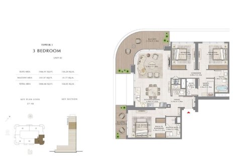 Müüa korter asukohaga Dubai Harbour, Dubai, AÜE: 3 magamistoaga, 168 m² Nr 697846 - pilt 16