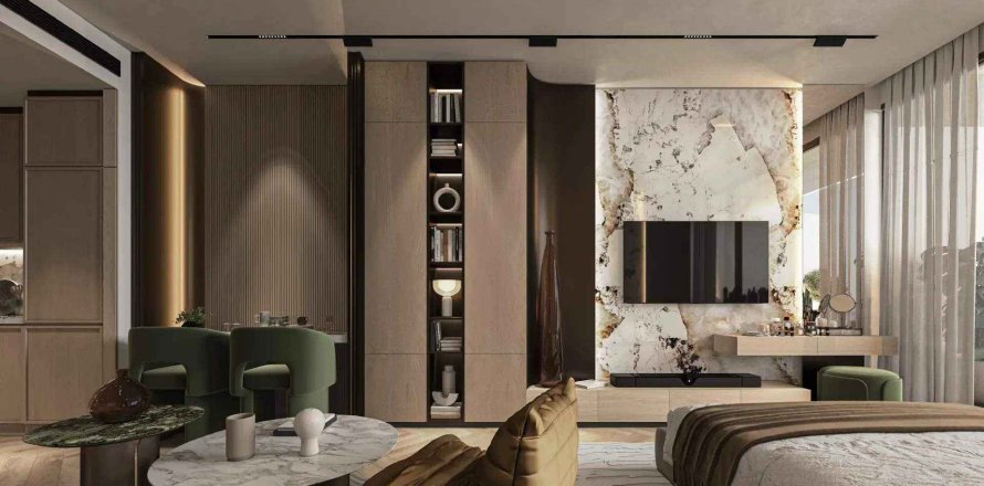 Apartment sa Sky Line by Peace Homes
 sa Dubai Land, UAE 1 silid-tulugan, 91.6 sq.m. № 718261
