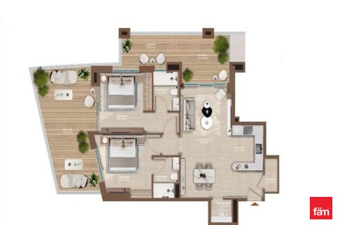 Byt v Al Jaddaf, Dubai, SAE 2 ložnice, 138.1 m² Č.: 722097 - fotografie 10