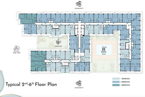 Apartemen di Dubai Investment Park, UEA 3 kamar tidur, 138.43 m2 nomor 659971 - foto 9