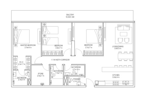 Apartamento para venda em Dubai Sports City, Dubai, EAU 1 quarto, 45 m2 № 690274 - foto 7