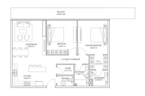 Apartamento para venda em Dubai Sports City, Dubai, EAU 1 quarto, 45 m2 № 690274 - foto 6