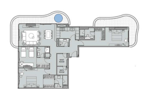 Appartement te koop in Dubai, VAE 1 slaapkamer, nr 690160 - foto 7