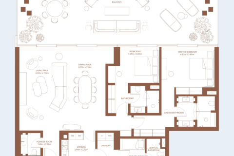 Apartament de vânzare în Dubai Harbour, Dubai, EAU 1 dormitor, 765 mp.  №690132 - poză 6