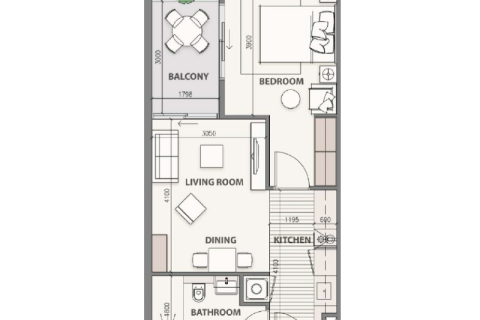 Appartement te koop in Jumeirah Village Circle, Dubai, VAE 1 kamer, 37 vr.m., nr 690157 - foto 4