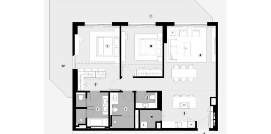 Al Hudayriat Island, Abu Dhabi, BAE’de daire 2 yatak odası, 164 m&sup2; No 718892