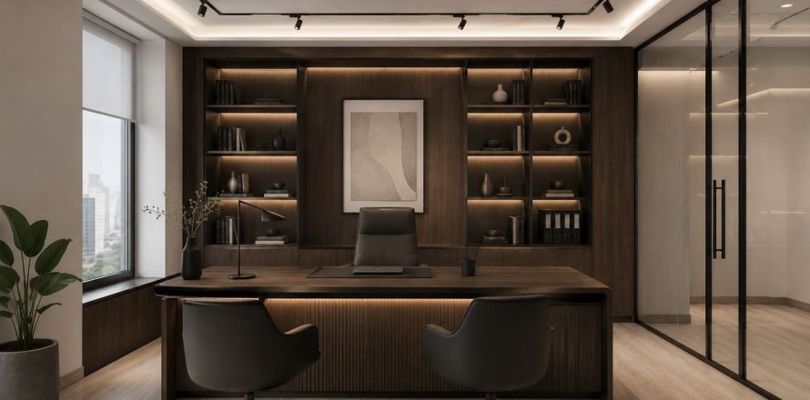 Zyrë në Dubai, Emiratet e Bashkuara Arabe 107.4 m2. № 739529