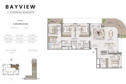Apartment in BAYVIEW BY ADDRESS RESORTS in Palm Jumeirah, Dubai, UAE 4 bedrooms, 229 sq.m. № 637105 - photo 5