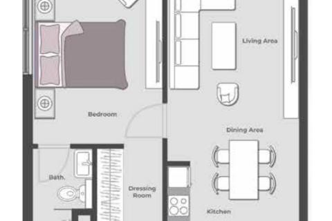 Apartment in Dubai, UAE 1 bedroom, 79 sq.m. № 708673 - photo 17