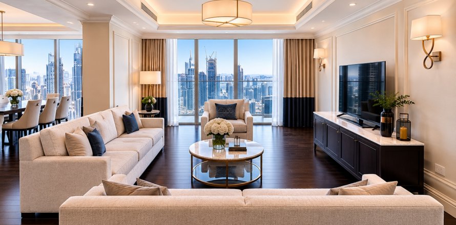 Huoneisto Downtown Dubai (Downtown Burj Dubai), Arabiemiraatit 4 makuuhuonetta, 263.85 m2 № 750574