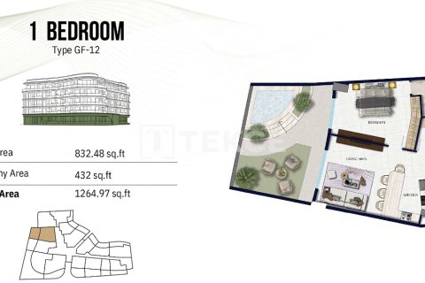 Huoneisto Jumeirah Village Circle, Dubai, Arabiemiraatit 1 huone, 51 m2 № 730834 - kuva 23
