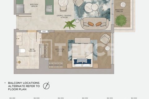 Wohnung zum Verkauf in Dubai, VAE 2 Schlafzimmer, 98 m2 Nr. 703403 - Foto 14