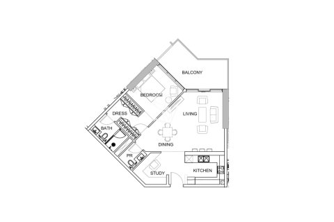Apartament de vânzare în DAMAC Hills (Akoya by DAMAC), Dubai, EAU 1 dormitor, 91 mp. №669399 - poză 14
