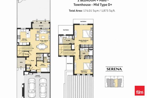 Townhouse sa Dubai, UAE 2 silid-tulugan, 197.1 sq.m. № 717907 - larawan 10