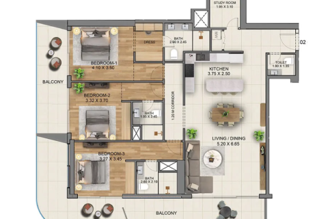 Apartamento para venda em Jumeirah Lake Towers, Dubai, EAU 1 quarto, 83 m2 № 690110 - foto 12