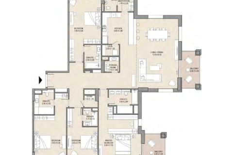 Apartament na sprzedaż w Umm Suqeim, Dubai, ZEA 1 sypialnia, 76 mkw., nr 690114 - zdjęcie 8