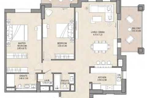 Apartament na sprzedaż w Umm Suqeim, Dubai, ZEA 1 sypialnia, 76 mkw., nr 690114 - zdjęcie 6