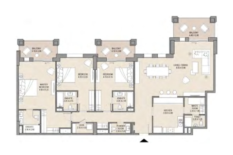 Apartament na sprzedaż w Umm Suqeim, Dubai, ZEA 1 sypialnia, 76 mkw., nr 690114 - zdjęcie 7