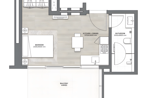 Apartemen di Business Bay, Dubai, UEA 1 ruangan, 45 m2 nomor 690113 - foto 10