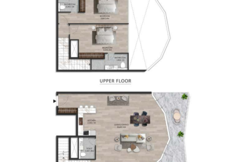 Apartman u Al Marjan Island, Ras Al Khaimah, UAE 1 soba, 81 m2 Br. 690116 - fotografija 6