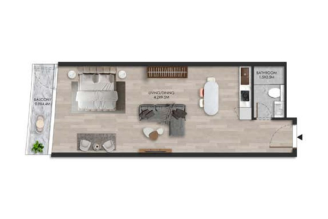 Apartman u Al Marjan Island, Ras Al Khaimah, UAE 1 soba, 81 m2 Br. 690116 - fotografija 4