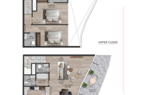 Apartman u Al Marjan Island, Ras Al Khaimah, UAE 1 soba, 81 m2 Br. 690116 - fotografija 5