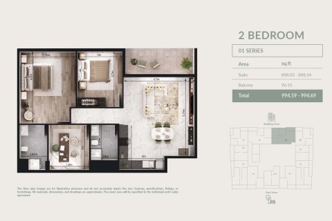 Wohnung zum Verkauf in Dubai South (Dubai World Central), Dubai, VAE 1 Zimmer, 33 m2 Nr. 728403 - Foto 17