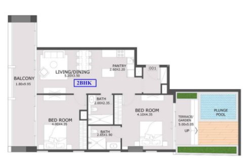 Apartman u Dubai Land, UAE 1 spavaća soba, 76 m2 Br. 728399 - fotografija 20