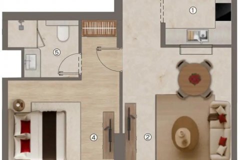 Apartment til salg i Al Jaddaf, Dubai, UAE 1 soveværelse, 71 kvm № 640178 - foto 21