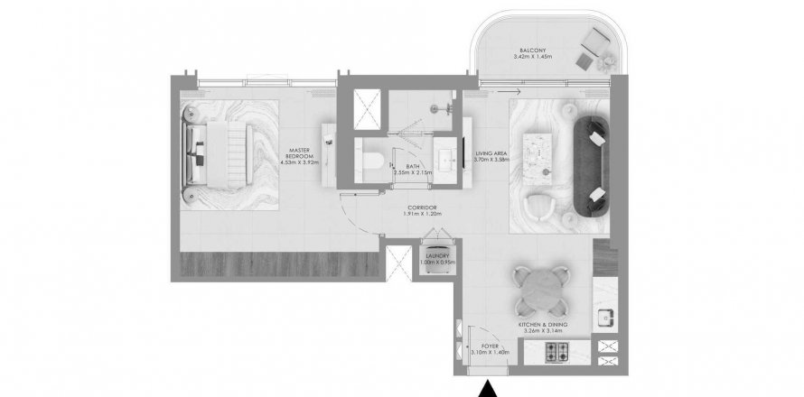 Apartment in Baystar by Vida in Dubai, UAE 1 bedroom, 68 sq.m. № 629661