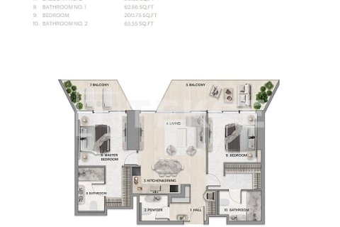 Dzīvoklis Al Reem Island, Abu Dhabijā, AAE 3 istabas, 223 m2 Nr. 707708 - attēls 21