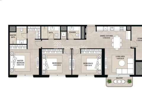 Apartment til salg i Town Square, Dubai, UAE 1 soveværelse, 59 kvm № 728866 - foto 17