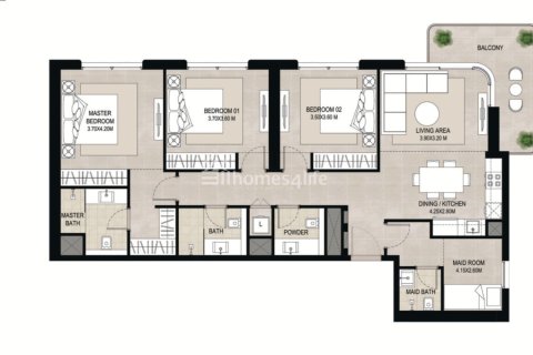 Apartment til salg i Town Square, Dubai, UAE 1 soveværelse, 59 kvm № 728866 - foto 16