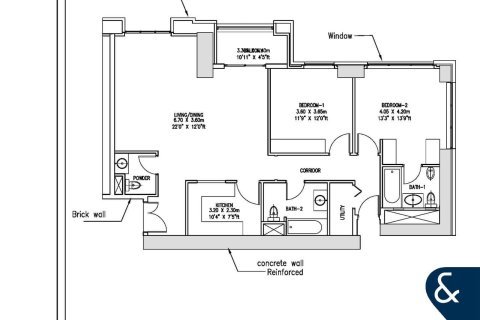 Снять в аренду квартиру в Джумейра Бич Резиденс, Дубай, ОАЭ 2 спальни, 110м2, № 671396 - фото 12