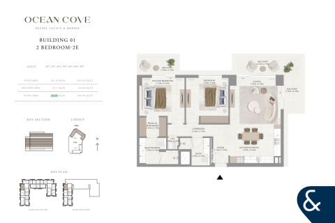 Byt v Mina Rashid, Dubai, SAE 2 ložnice, 121 m² Č.: 666289 - fotografie 9