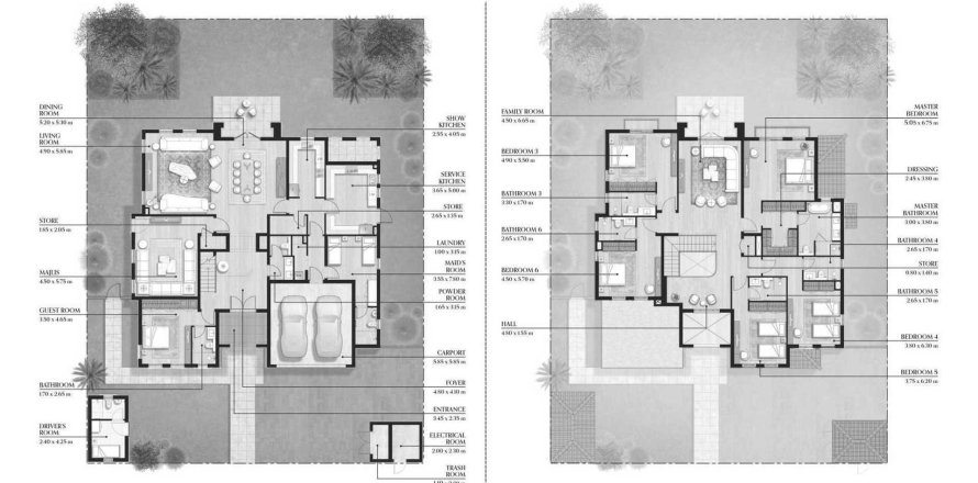Vila v Bloom Living Malaga v Abu Dhabi, SAE 6 spální, 515 m2 č. 650479