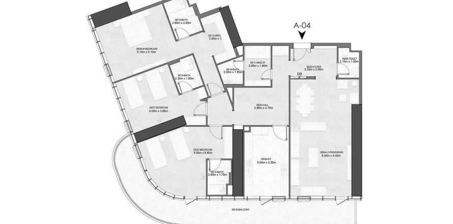 Al Mamzar - Sharjah、Sharjah、UAEにあるマンション 3ベッドルーム、250 m2 No706226