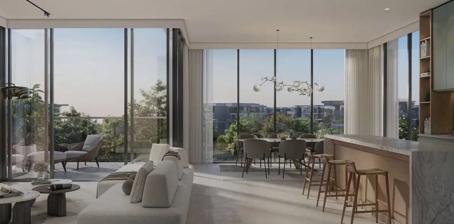 Пәтер Дубай, БАӘ-да 1 жатын бөлме, 77.5 м² № 696821