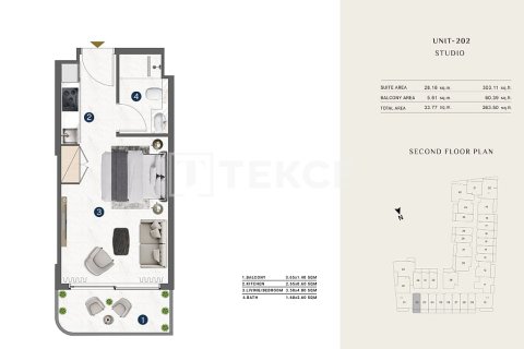 Apartment sa Al Wasl, Dubai, UAE 2 silid-tulugan, 77 sq.m. № 705296 - larawan 22