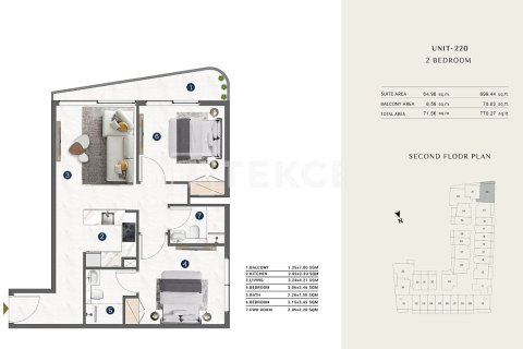 Apartment sa Al Wasl, Dubai, UAE 2 silid-tulugan, 77 sq.m. № 705296 - larawan 24