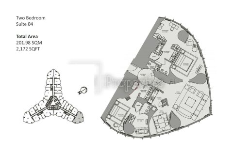 Downtown Dubai (Downtown Burj Dubai), UAE의 임대용 아파트 침실 2개, 201.8제곱미터 번호 702236 - 사진 26