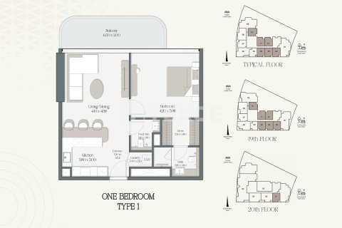 Appartement te koop in Dubai, VAE 1 slaapkamer, 83 vr.m., nr 696592 - foto 18